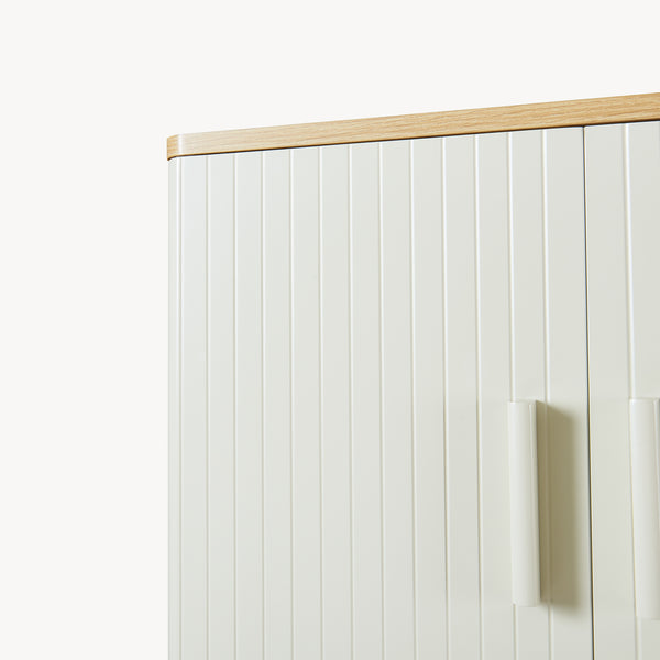 Dulap baie deasupra WC Ferrersp 160x63x20 cm efect stejar/oatmeal/natur [en.casa]