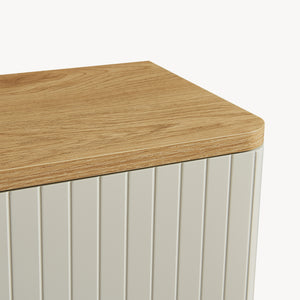 Dulap perete baie Ferrersp 50x45x24 cm efect stejar/oatmeal [en.casa]