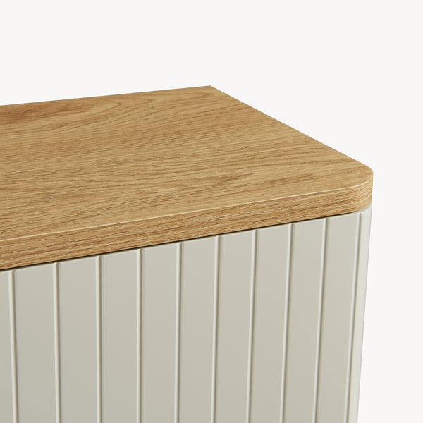Dulap perete baie Ferrersp 50x45x24 cm efect stejar/oatmeal [en.casa]