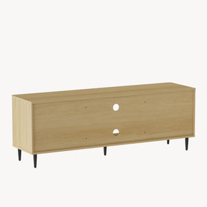 Comoda TV  Lukhomso 152x40x54 cm efect stejar/efect ratan [en.casa]