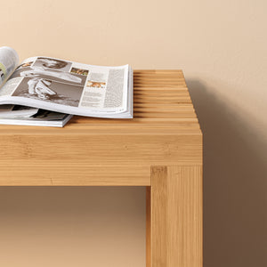 Bancă pentru pantofi Korjad 90x33x43 cm bambus [en.casa]