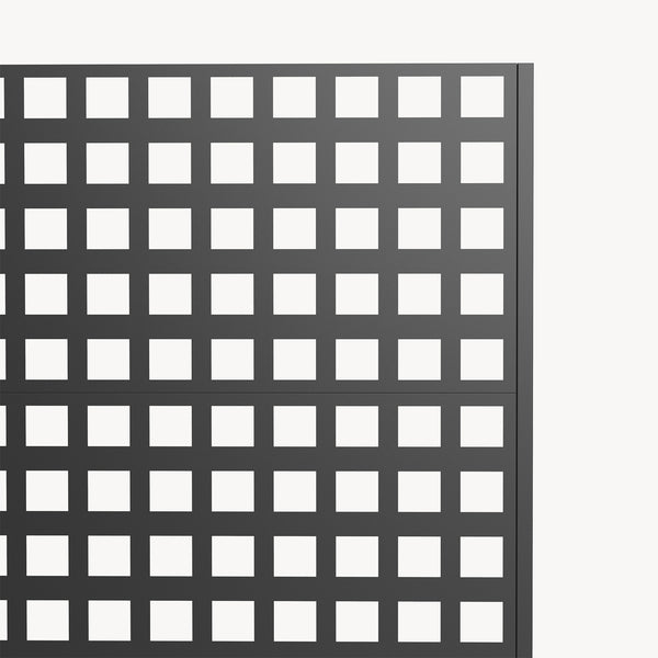 Perete despartitor Toma 190x82x38 cm otel galvanizat negru [casa.pro]