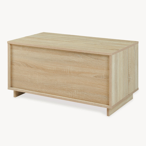 Masuta cafea bicolor Kenta 80x45x40 cm efect stejar Sonoma/alb [en.casa]