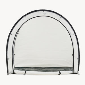 Sera gradina cu fermoar Larshasas 180x80x170 cm transparent  [en.casa] 