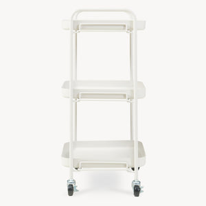 Carucior servire la masa cu 3 nivele Kelevn 67x33x31 cm otel gri [en.casa]