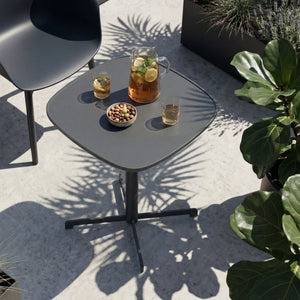 Masă bistro de exterior Foggia 75x70x70 cm oțel antracit [casa.pro]