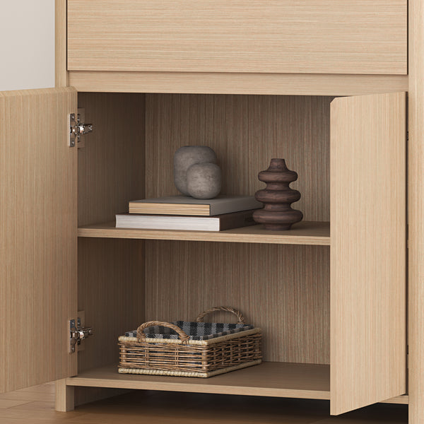 Dulap auxiliar Takranmaa 88x79x39 cm aspect stejar [en.casa]