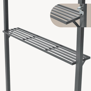 Pavilion pentru gratar BBQ Parga 250 x 241 x 151 cm gri inchis [en.casa]