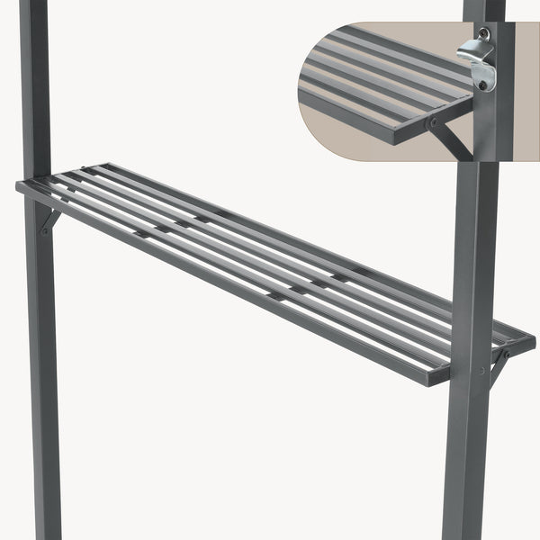 Pavilion pentru gratar BBQ Parga 250 x 241 x 151 cm gri inchis [en.casa]