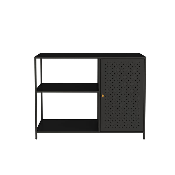 Raft Viitasaari 75x100x30cm cu dulap cu usa [en.casa]