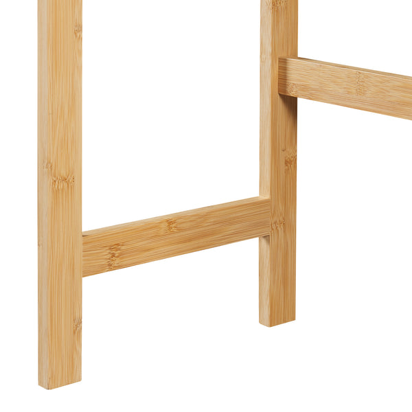 Raft baie de sine statator deasupra WC Haugesund 157.5x60x25.5cm bambus [en.casa]