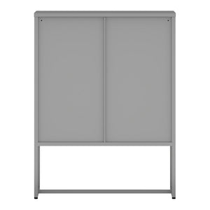 Dulap cu 3 sertare Sund 105x80x40cm otel gri [en.casa]