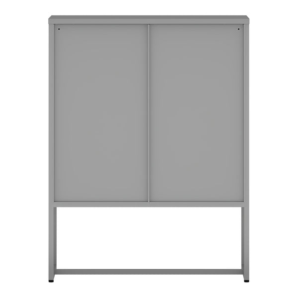 Dulap cu 3 sertare Sund 105x80x40cm otel gri [en.casa]