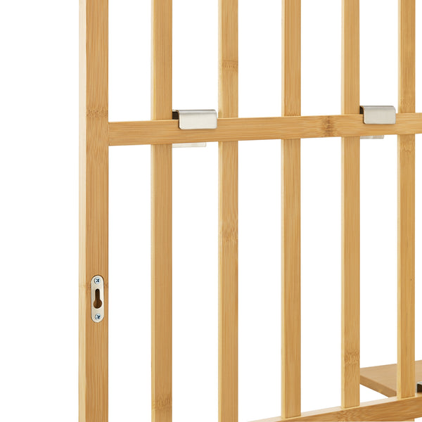 Raft perete Røst 120x80x13cm bambus natur [en.casa]