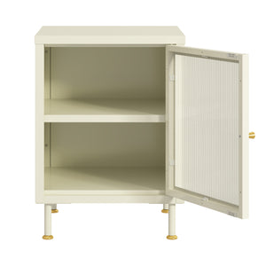 Dulap metalic Lindau 56x40x40 cm crem deschis [en.casa]