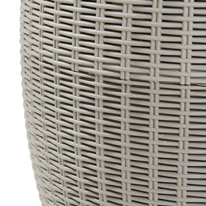 Taburet cooler Avetrana 44xØ40 cm Maro deschis [casa.pro]