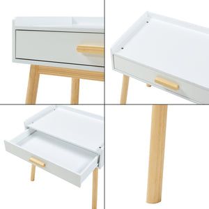 Set birou cu scaun copii Skjervøy natur alb [en.casa]