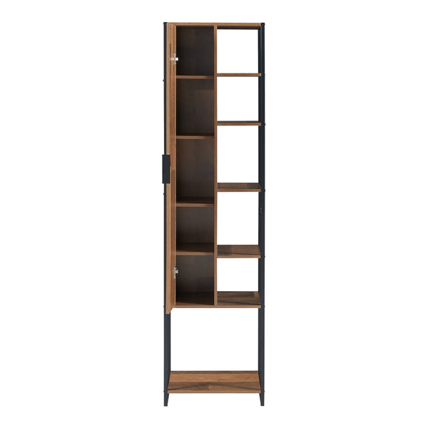 Set 4 piese mobilier baie Namsskogan efect lemn nuc [en.casa]