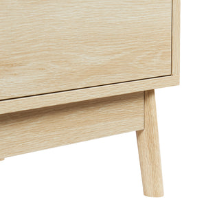 Comoda cu 3 sertare Landskrona 79,5x80x40 cm efect lemn stejar [en.casa]