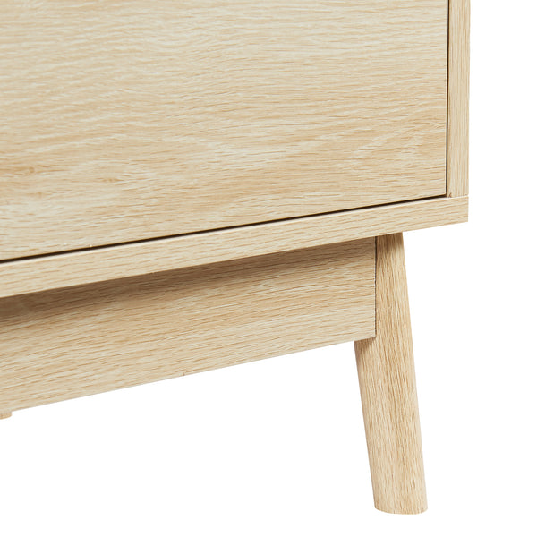 Comoda cu 3 sertare Landskrona 79,5x80x40 cm efect lemn stejar [en.casa]