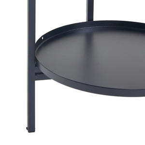 Set 3 buc suport plante masuri diferite Tuusula  metal negru [en.casa]
