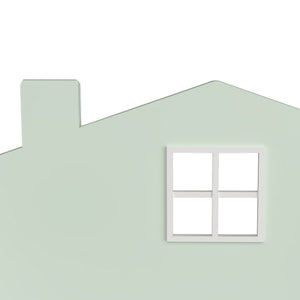 Raft casuta copii Vipsali 106x60x12 cm verde menta/alb [en.casa]