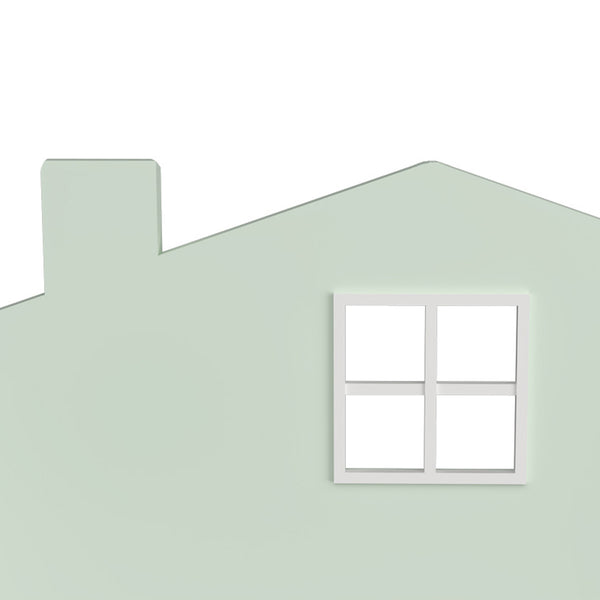 Raft casuta copii Vipsali 106x60x12 cm verde menta/alb [en.casa]