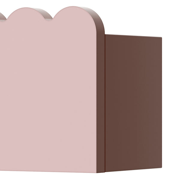 Set 2 rafturi de perete pentru copii Vestnes 40x10x10 cm Cotton Candy [en.casa]