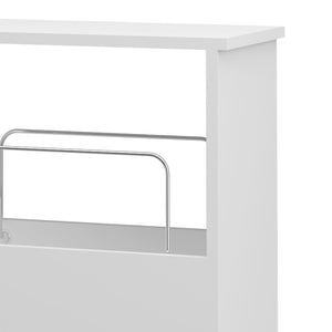 Raft mobil Katra 66x40x20 cm alb [en.casa]