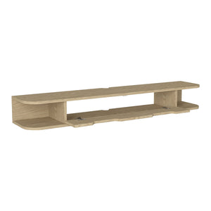 Suport TV de perete Karjali 150x30x19 cm efect lemn stejar [en.casa]