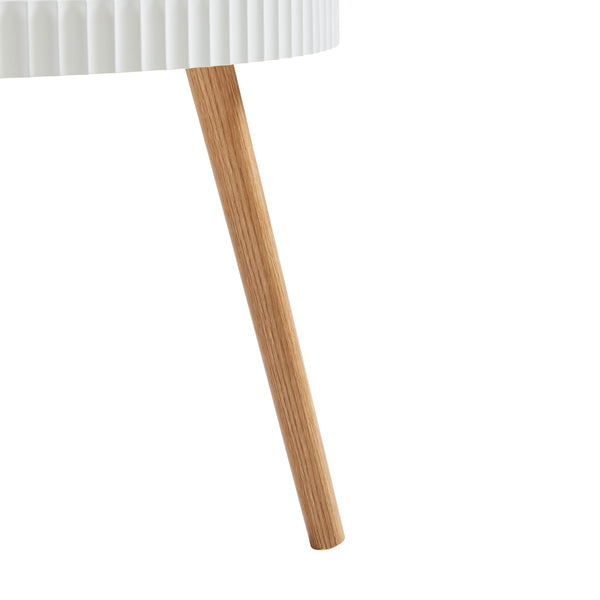 Couchtisch Bongard Ø60x45 cm Weiß [en.casa]