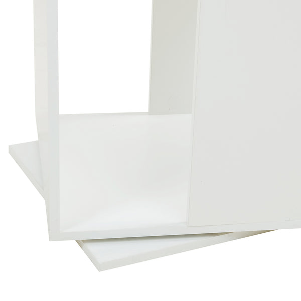 Raft rotativ Fjelmarirg 109x34x34 cm alb [en.casa]