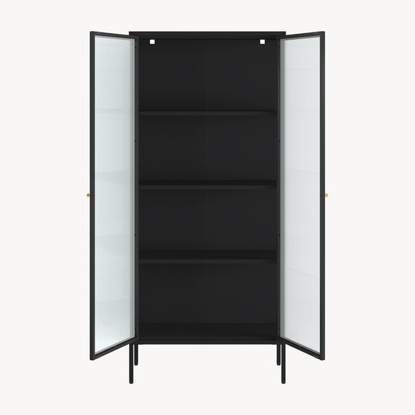 Vitrina Vinterhavn negru [en.casa]