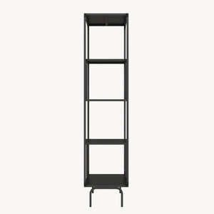 Raft carti Færder 145x76x33 cm negru [en.casa]