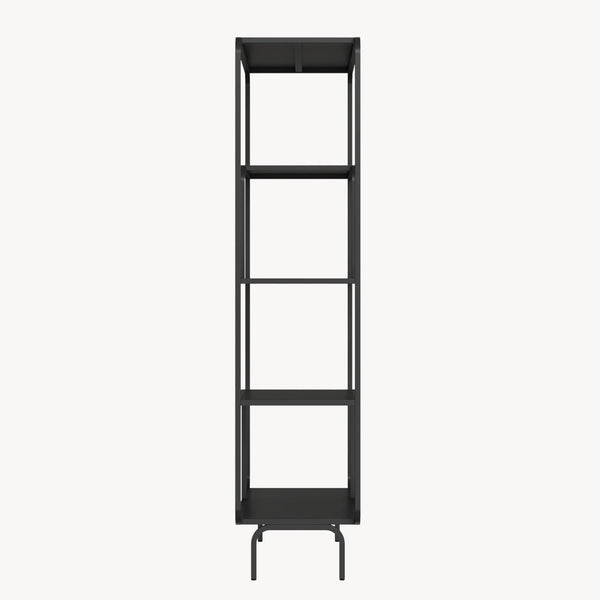 Raft carti Færder 145x76x33 cm negru [en.casa]