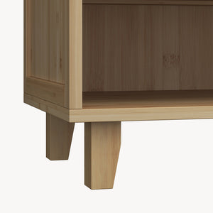 Dulap pantofi Sirgerg 91x72x35 cm bambus natur  [en.casa] 