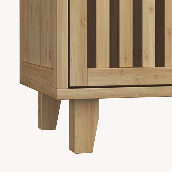Dulap auxiliar Sirgerg 77x72x33 cm bambus natural [en.casa]