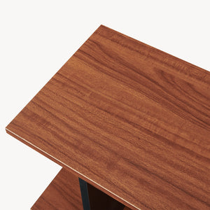 Raft carti Trond 80x29x60 cm negru/efect lemn nuc  [en.casa]