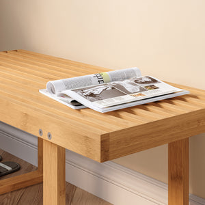 Banca hol Aarela 91x41x38 cm bambus [en.casa]