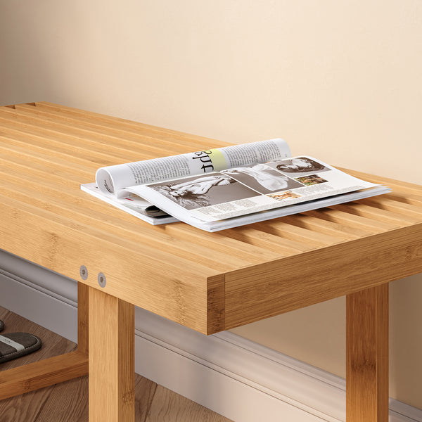 Banca hol Aarela 91x41x38 cm bambus [en.casa]