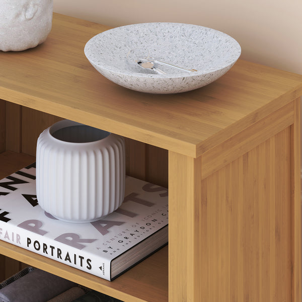 Dulap baie Rirg 92x52x25 cm bambus [en.casa] 