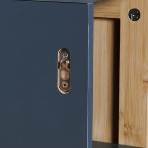 Dulap perete baie Svanes 60x30x20 cm gri inchis/natur [en.casa]