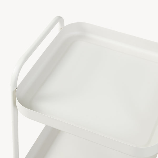 Carucior servire la masa cu 3 nivele Kelevn 67x33x31 cm otel gri [en.casa]