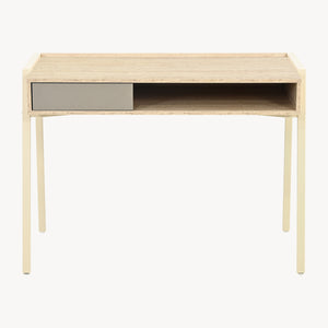 Birou Boderas 107x55x78 cm Bej/Travertin [en.casa]