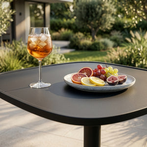 Masă bistro de exterior Foggia 75x70x70 cm oțel antracit [casa.pro]