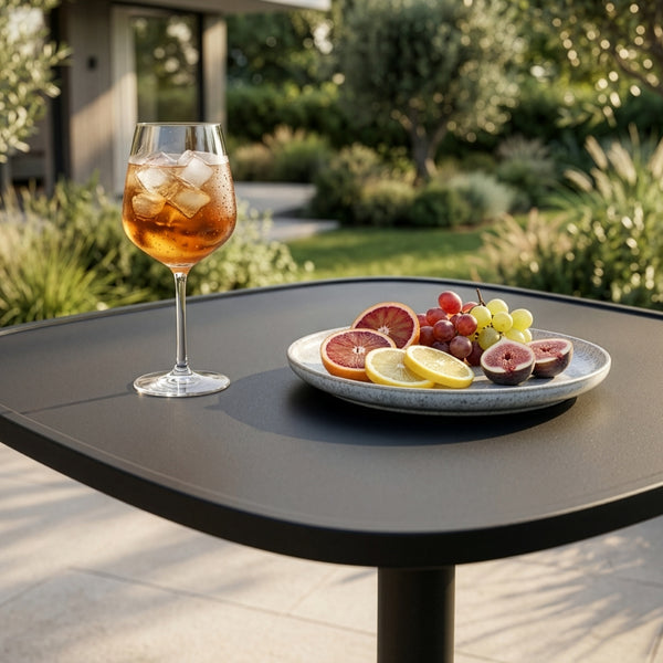 Masă bistro de exterior Foggia 75x70x70 cm oțel antracit [casa.pro]