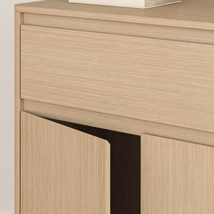Dulap auxiliar Takranmaa 88x79x39 cm aspect stejar [en.casa]