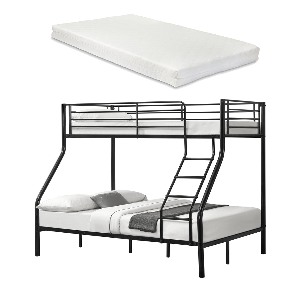Metall - Etagenbett Sortland 200x140/90 cm mit Matratzen [neu.haus] - premiumXL