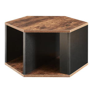 Set 2 masute cafea Molde 32x60x53cm negru/nuc [en.casa]