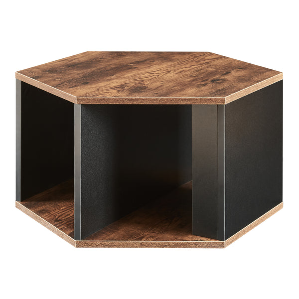 Set 2 masute cafea Molde 32x60x53cm negru/nuc [en.casa]